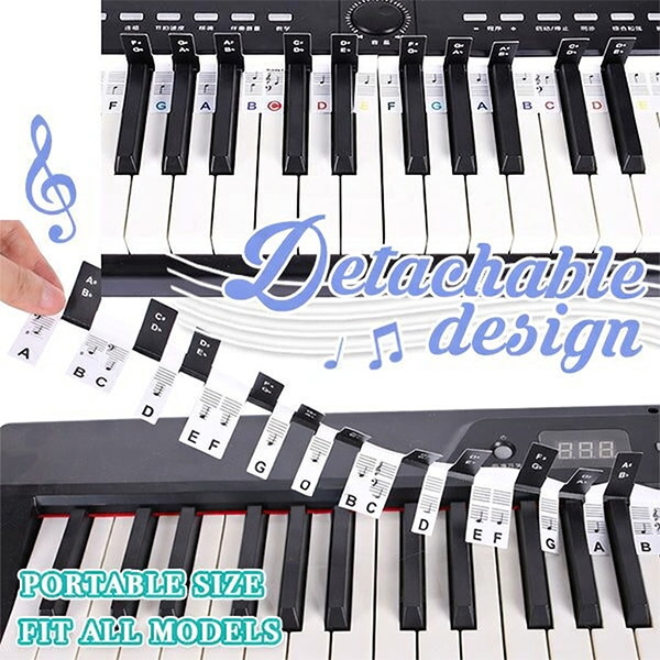Loravian® Detachable Piano Note Guide