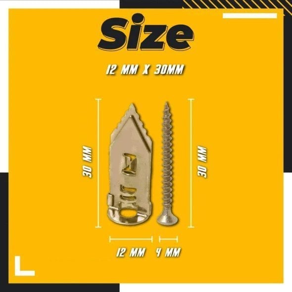 Loravian® Self-Drilling Drywall Anchors and Screws Kit