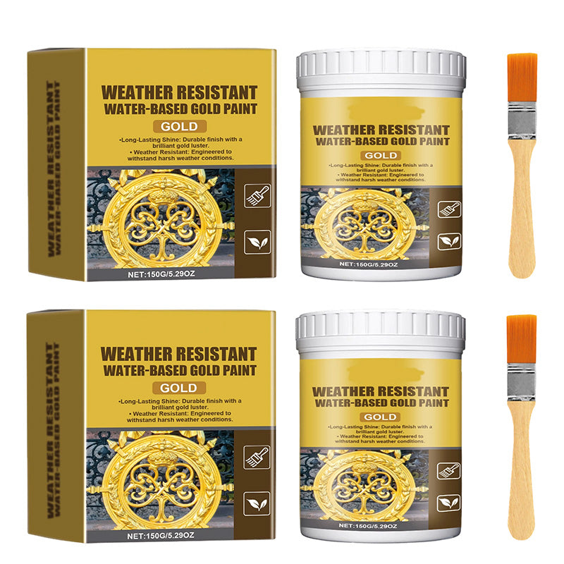 🔥While Supplies Last 40% OFF✨Loravian® Weather-Resistant, Multipurpose Water-Based Flash Gold Paint