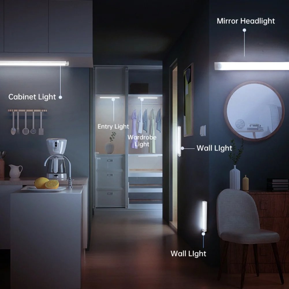 Loravian® Punch-free Smart Sensor Magnetic Rechargeable LED Lights