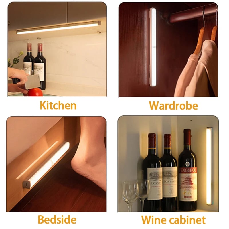 Loravian® Punch-free Smart Sensor Magnetic Rechargeable LED Lights