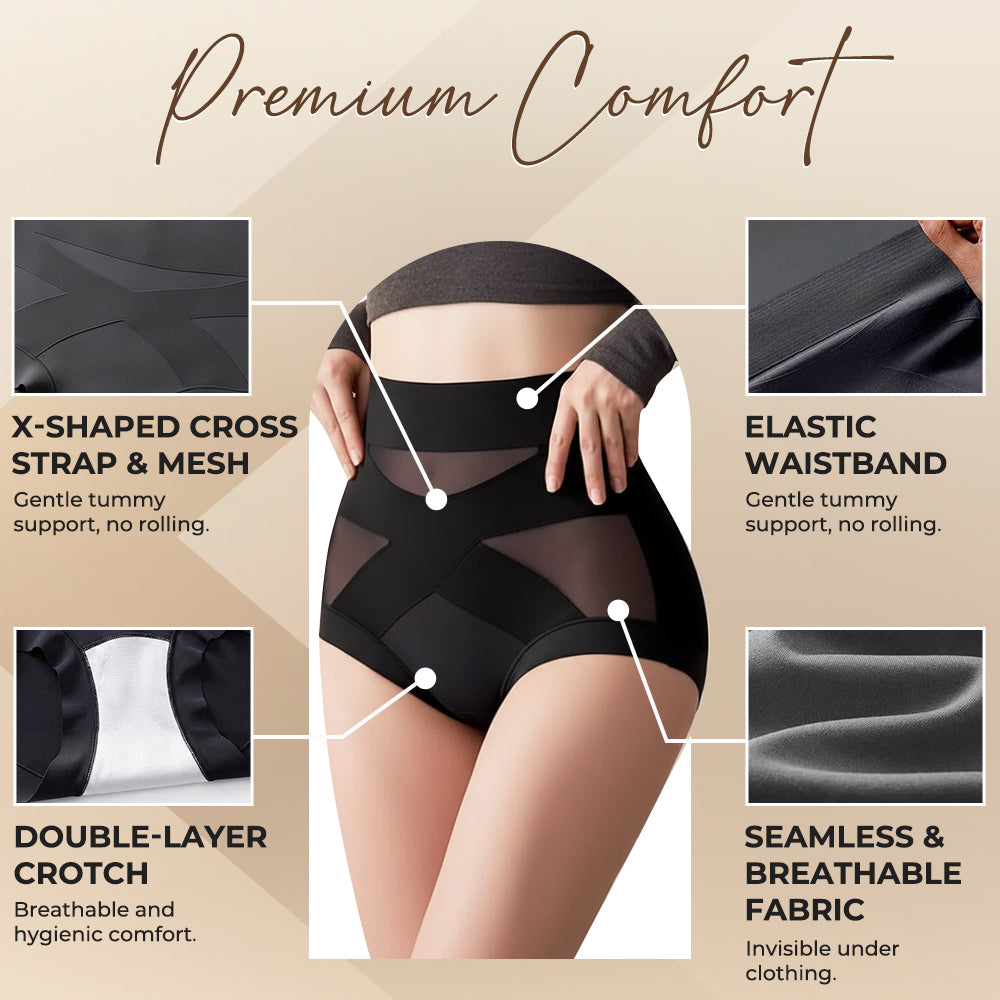 ✨Loravian® Invisible Core Sculpt High-Waist Control Briefs, Regular & Plus Size, No Show Panties Full Coverage