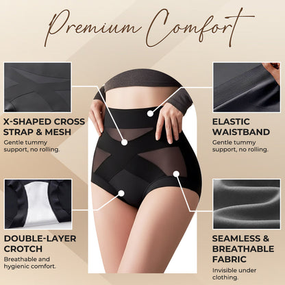 ✨Loravian® Invisible Core Sculpt High-Waist Control Briefs, Regular & Plus Size, No Show Panties Full Coverage