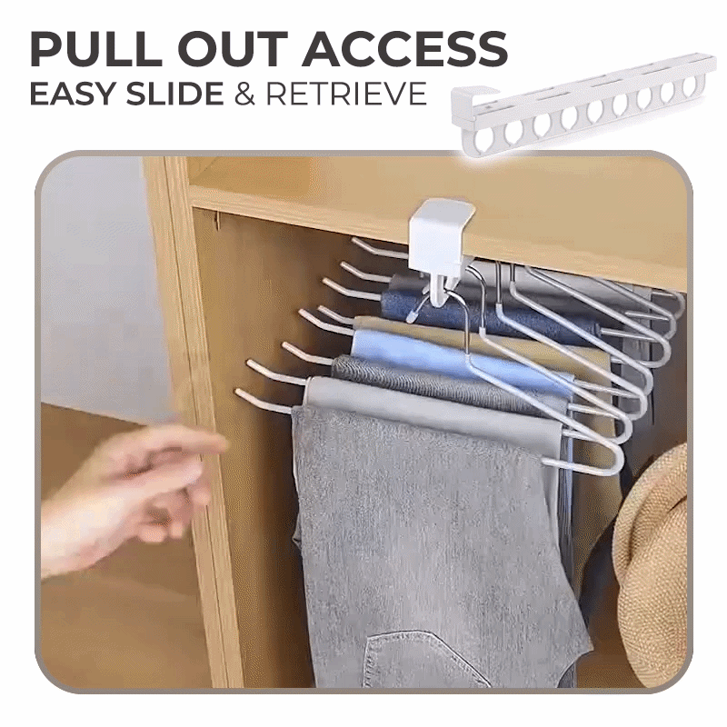 Loravian® Extendable Pull Out Trouser Hanger