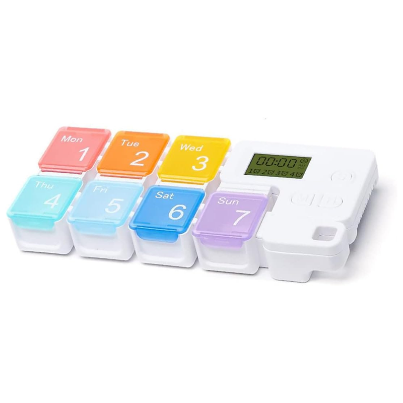 Loravian® 7 Days Pill Dispenser Organizer with Reminder Alarm