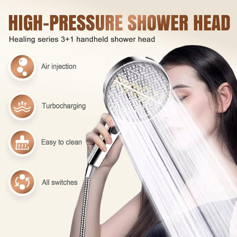 Loravian® Air-Boost High-Pressure Handheld Shower Head