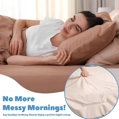 Loravian® SheetSnug Fitted Bed Sheet Fastener Clips with Locking Strips