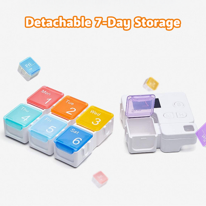 Loravian® 7 Days Pill Dispenser Organizer with Reminder Alarm