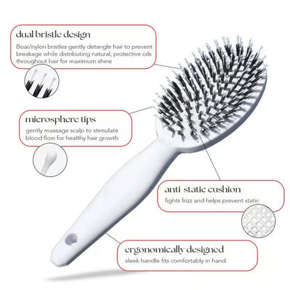 Loravian® DuoGlide Polish Brush - Smoother, Stronger, Shinier Hair
