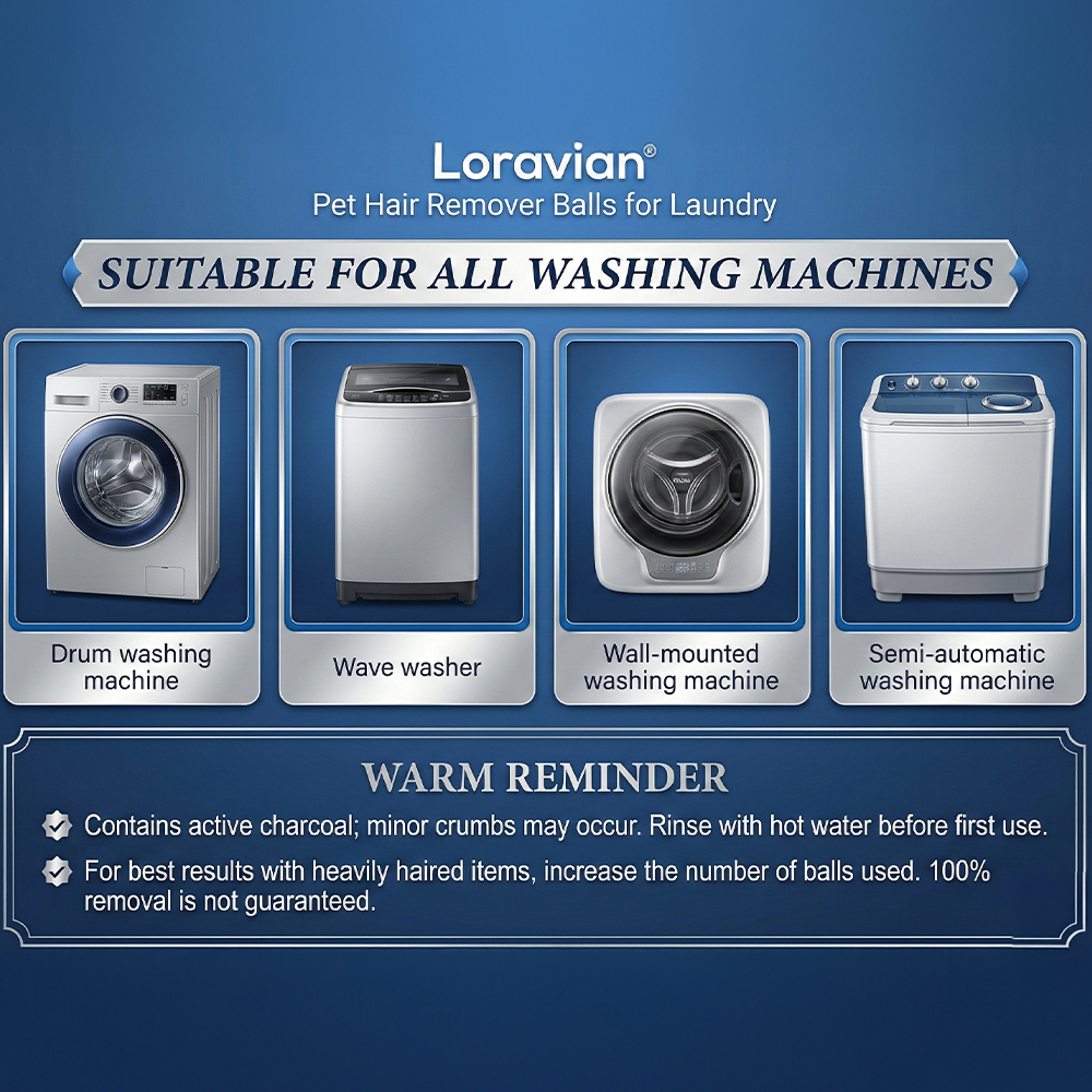 Loravian® Pet Hair Remover Balls for Laundry