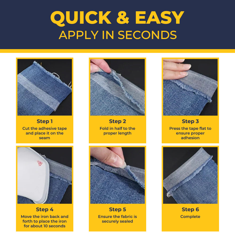 Loravian® Quick Clothing Repairs Double-Sided Fabric Tape