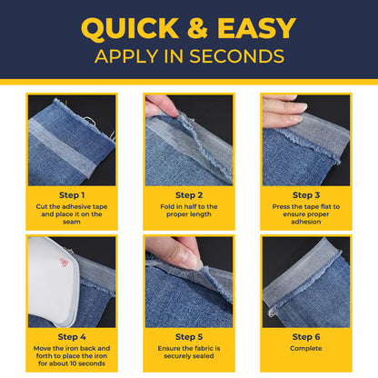 Loravian® Quick Clothing Repairs Double-Sided Fabric Tape