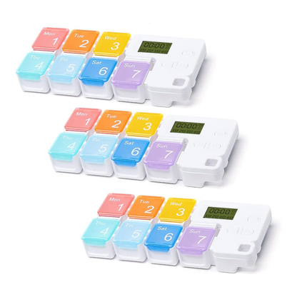 Loravian® 7 Days Pill Dispenser Organizer with Reminder Alarm