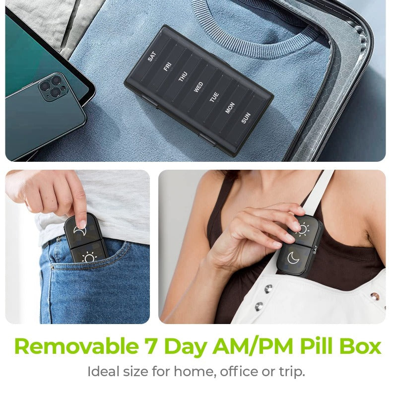 🔥Loravian® AM PM Weekly Pill Organizer – Travel-Friendly, Large Capacity