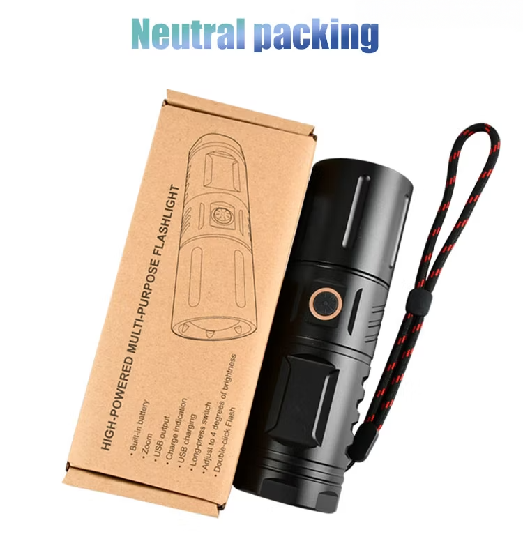 Loravian® NightPiercerX1 Rechargeable High Lumens IPX6 Waterproof LED Flashlight