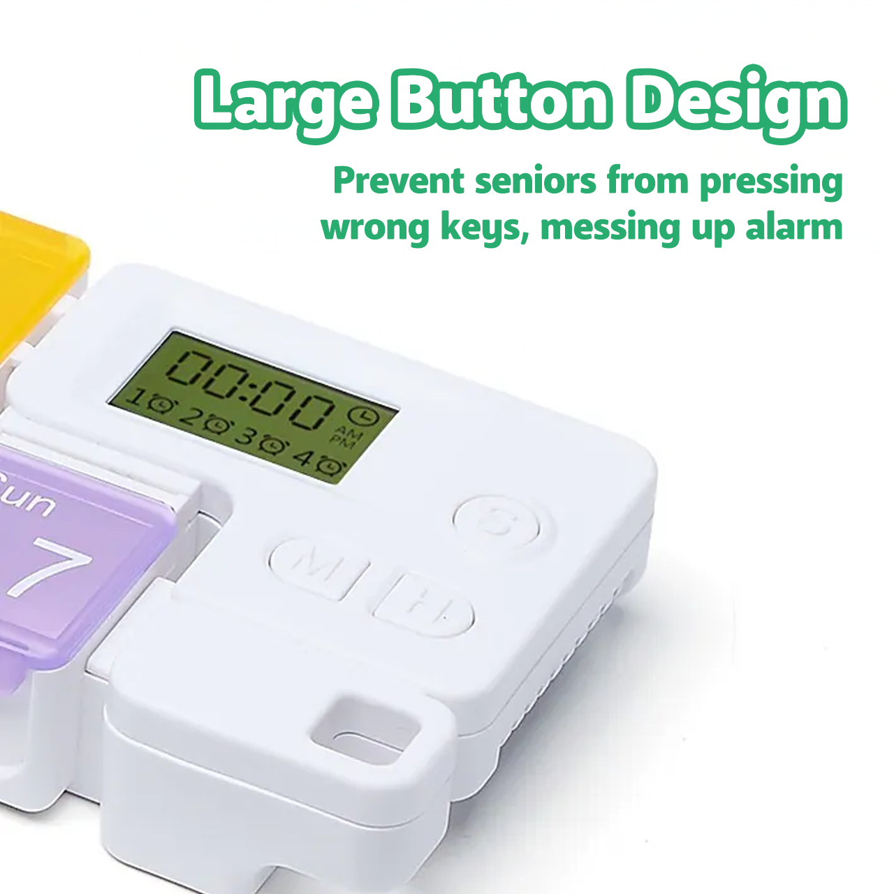 Loravian® 7 Days Pill Dispenser Organizer with Reminder Alarm
