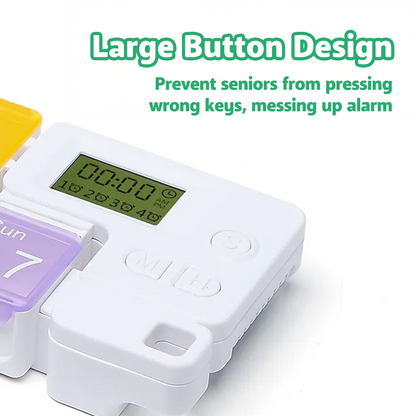 Loravian® 7 Days Pill Dispenser Organizer with Reminder Alarm
