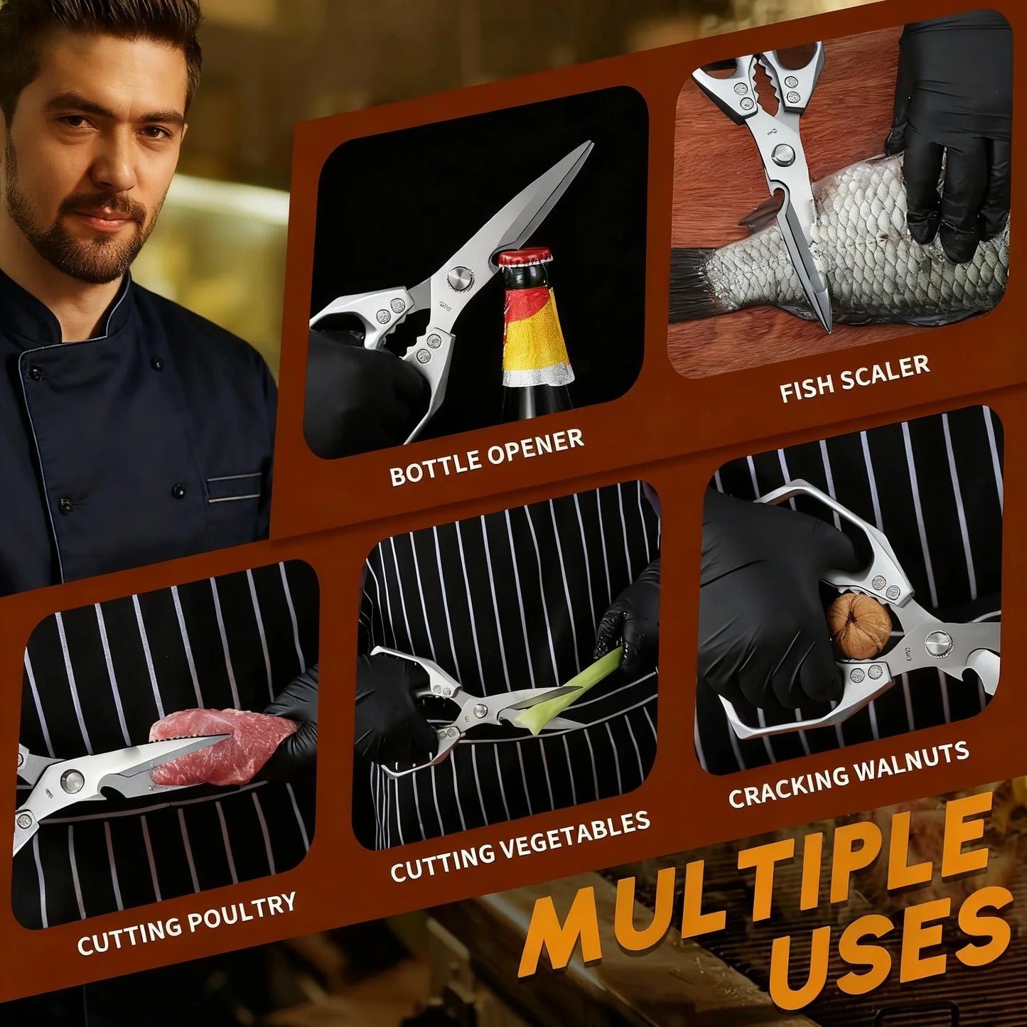 Loravian® TitanEdge Pro: Multifunction Heavy-Duty Kitchen Scissors✂️🦴