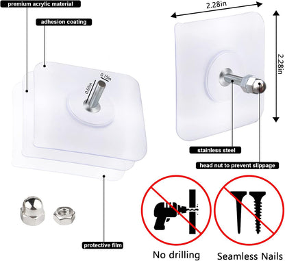 ✨Loravian® Self-Adhesive Screw Wall Hooks