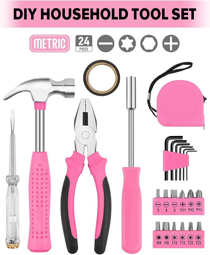 Loravian® 24pcs Home DIY Tool Kit