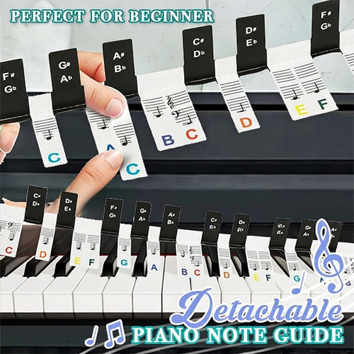 Loravian®  Detachable Piano Note Guide