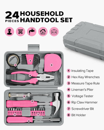 Loravian® 24pcs Home DIY Tool Kit