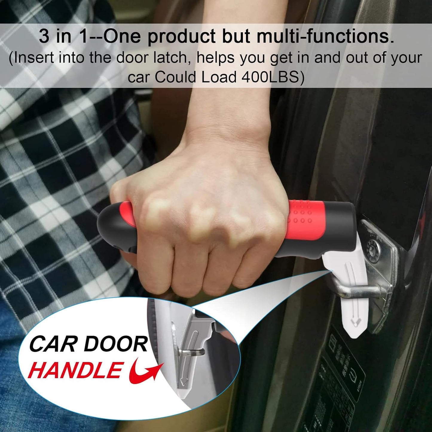 Loravian® 3-in-1 Car Cane & Emergency Escape Tool