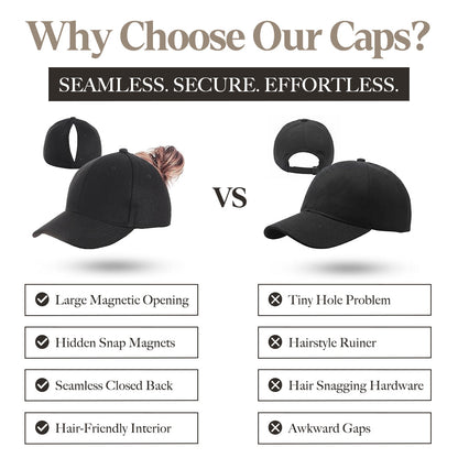 Loravian® Mag Snap Ponytail Hat
