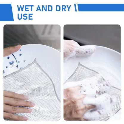 ✨Loravian® Reusable Diamond Weave Scrubber Cloths – Tough on Stains, Gentle on Surfaces