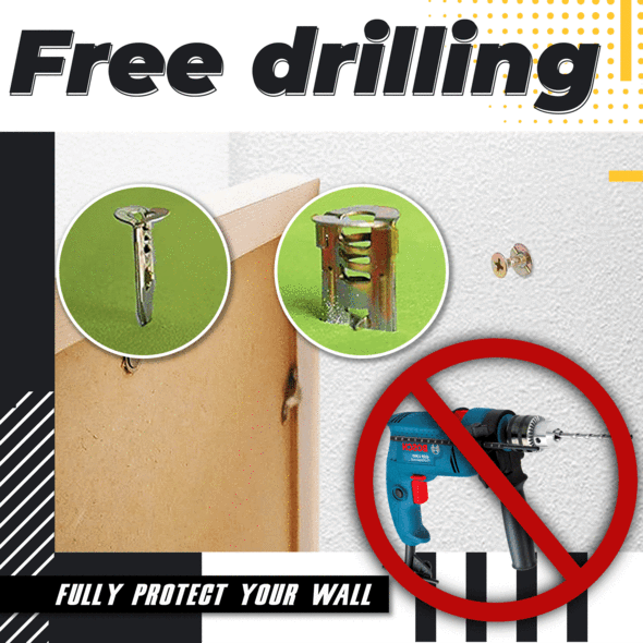 Loravian® Self-Drilling Drywall Anchors and Screws Kit