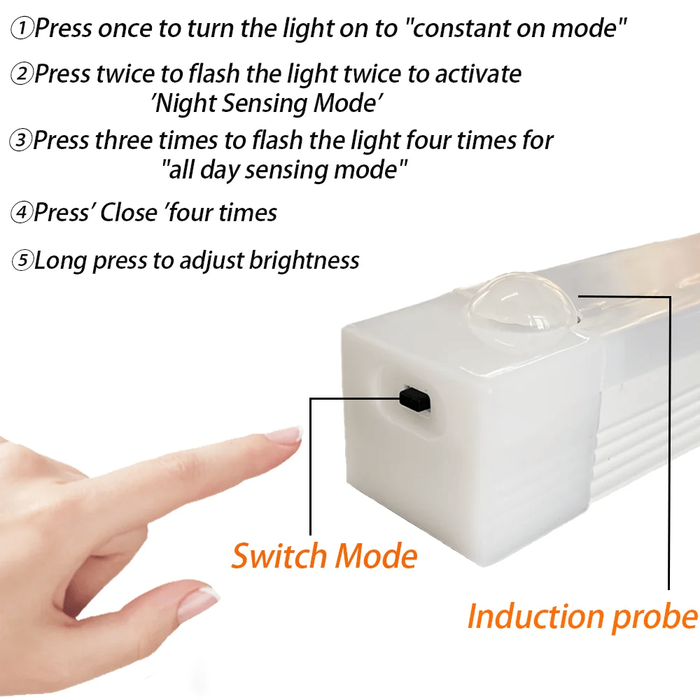 Loravian® Punch-free Smart Sensor Magnetic Rechargeable LED Lights