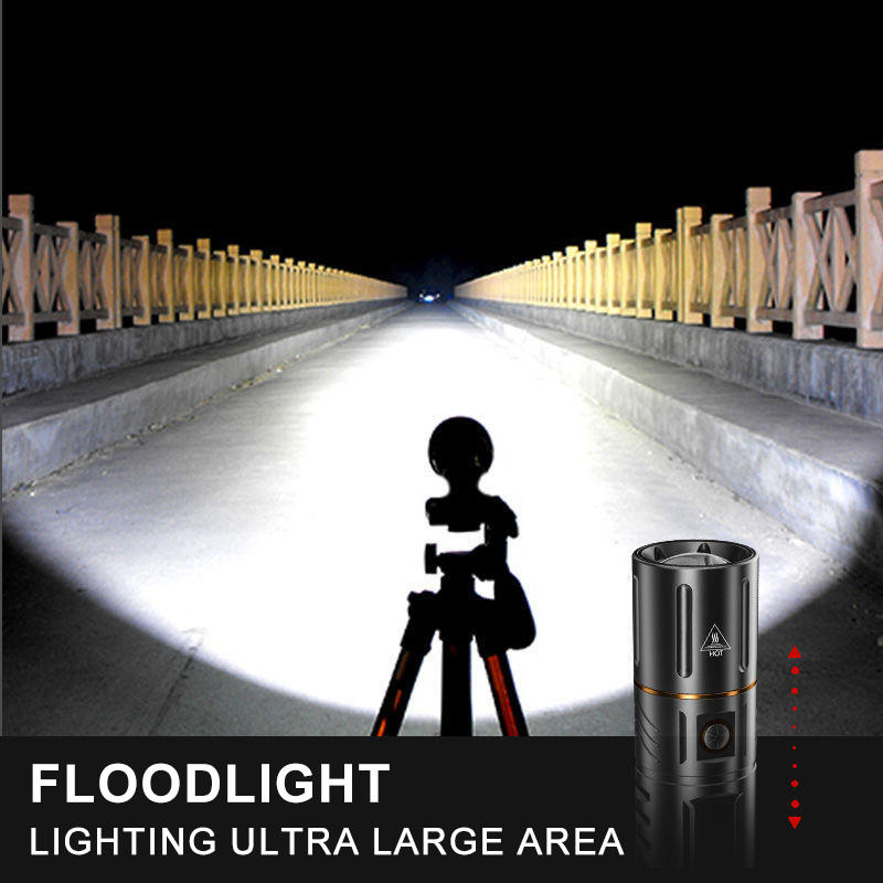 Loravian® NightPiercerX1 Rechargeable High Lumens IPX6 Waterproof LED Flashlight