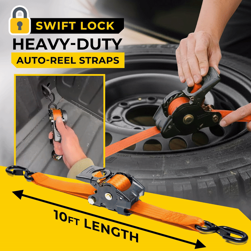 Loravian® Swift Lock Heavy-Duty Auto-Reel Straps