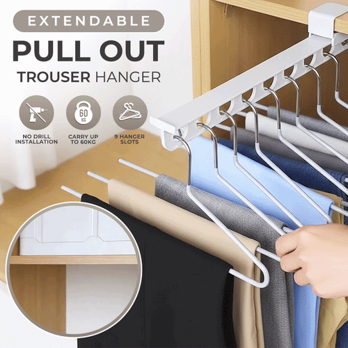 Loravian® Extendable Pull Out Trouser Hanger