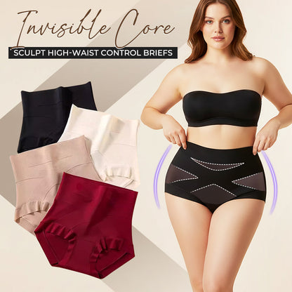 ✨Loravian® Invisible Core Sculpt High-Waist Control Briefs, Regular & Plus Size, No Show Panties Full Coverage