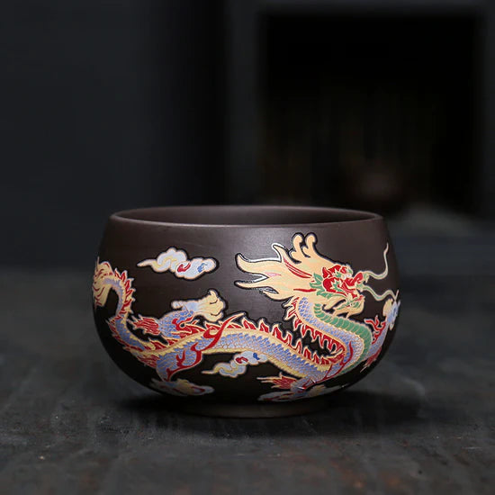 Loravian® Color-Changing Dragon & Phoenix Teapot Set
