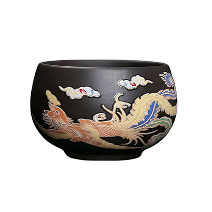 Loravian® Color-Changing Dragon & Phoenix Teapot Set