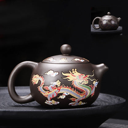 Loravian® Color-Changing Dragon & Phoenix Teapot Set
