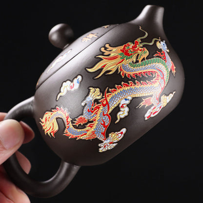 Loravian® Color-Changing Dragon & Phoenix Teapot Set