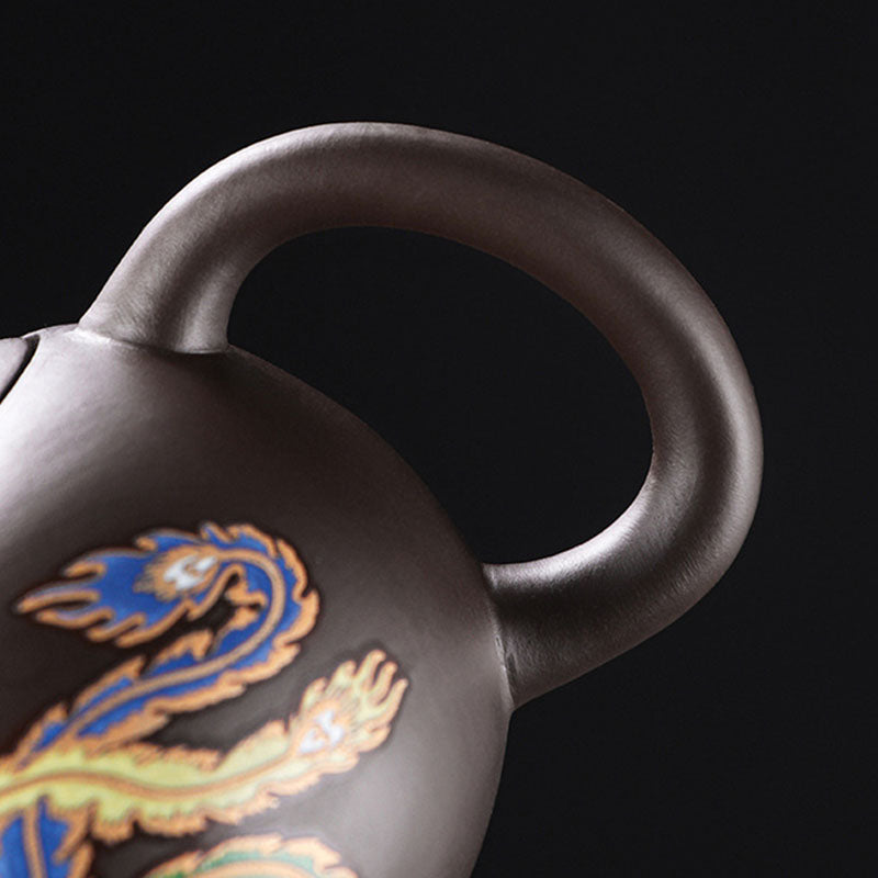 Loravian® Color-Changing Dragon & Phoenix Teapot Set