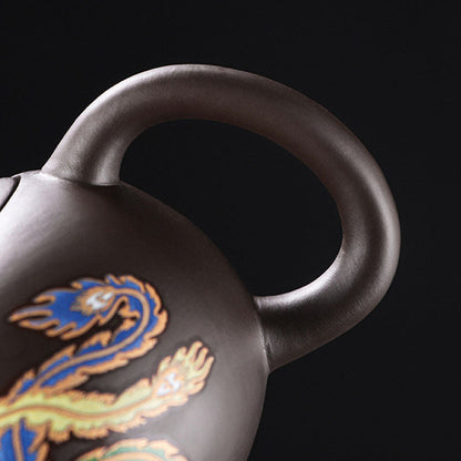 Loravian® Color-Changing Dragon & Phoenix Teapot Set