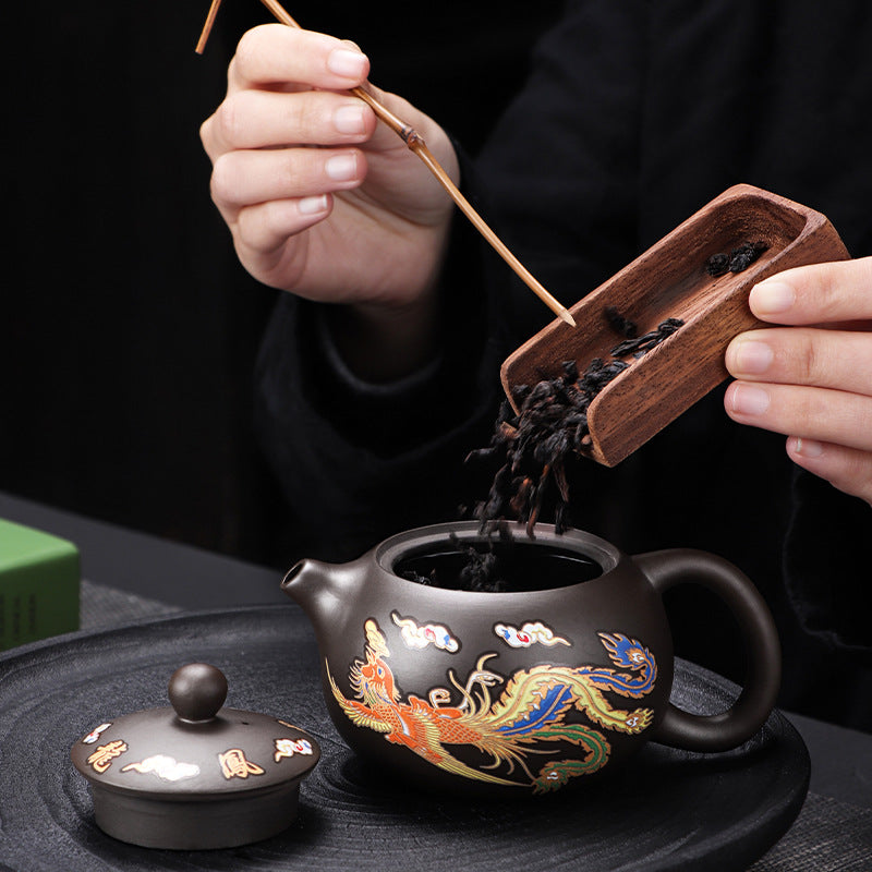 Loravian® Color-Changing Dragon & Phoenix Teapot Set