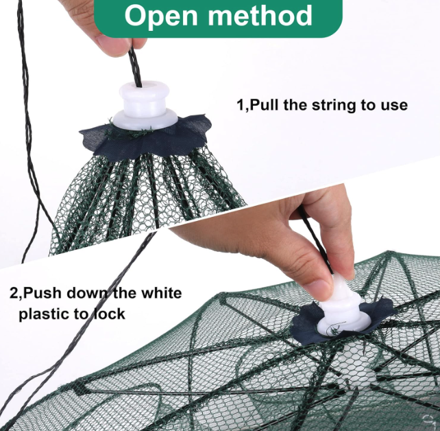 Loravian® Foldable Fishing Bait Trap Cast Net Cage