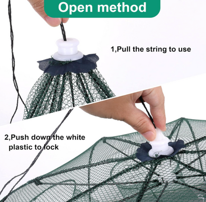 Loravian® Foldable Fishing Bait Trap Cast Net Cage