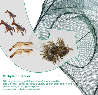 Loravian® Foldable Fishing Bait Trap Cast Net Cage