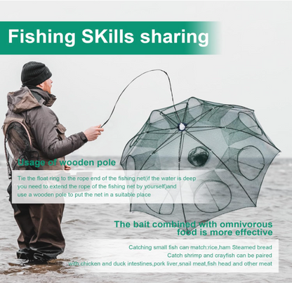 Loravian® Foldable Fishing Bait Trap Cast Net Cage