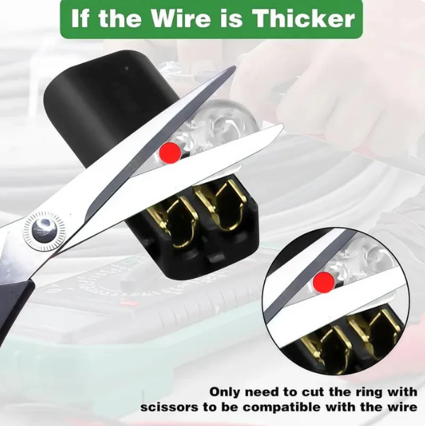 Loravian® Double-Wire Plug-in Connector Led Light Strip Connectors 2 Pin