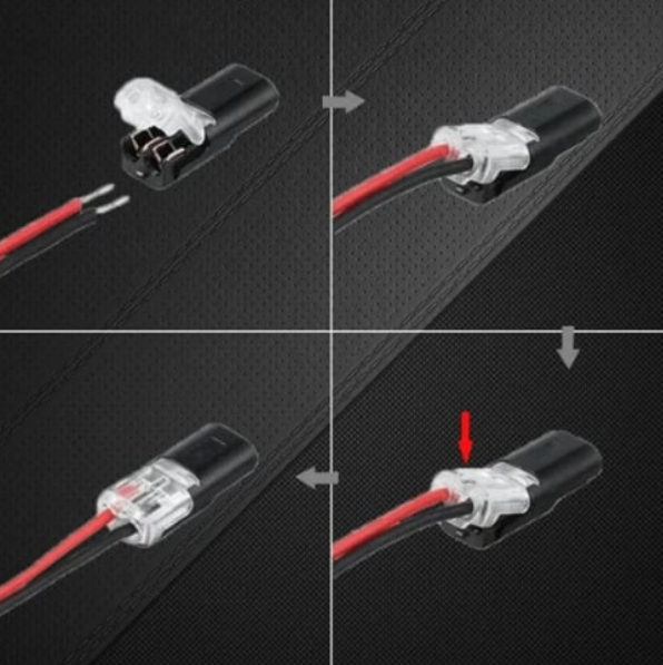 Loravian® Double-Wire Plug-in Connector Led Light Strip Connectors 2 Pin
