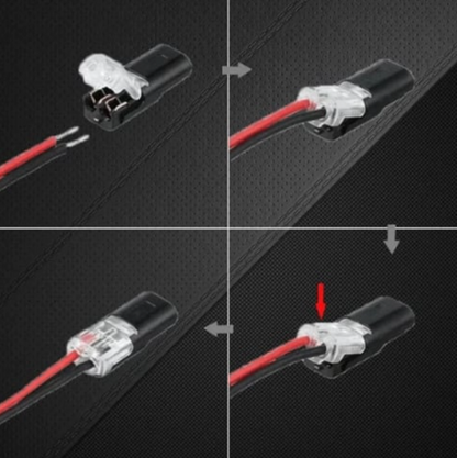 Loravian® Double-Wire Plug-in Connector Led Light Strip Connectors 2 Pin