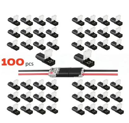 Loravian® Double-Wire Plug-in Connector Led Light Strip Connectors 2 Pin
